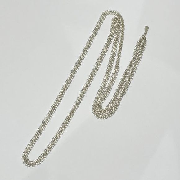 Tiffany Elsa Peretti Mesh Chain Necklace Silver - Picture 5 of 6